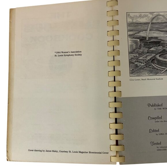 The Saint Louis Cookbook Bicentennial Ed Spiral Bound 1964 Womens Association - Picture 4 of 12